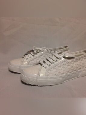 Superga x Rodarte White Sneakers patent leather